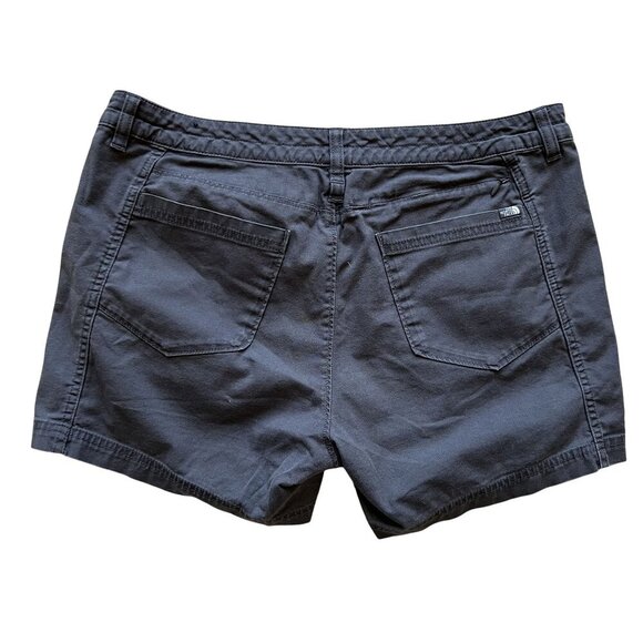 The North Face Womens 12 Shorts Charcoal Gray Casual Denim Preppy Hiking Outdoor - Picture 2 of 10